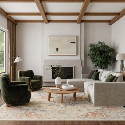 Nourison Home Maison  Ivory Rust  Traditional