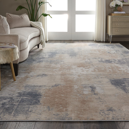 Nourison Home Rustic Textures  Beige Grey  Contemporary