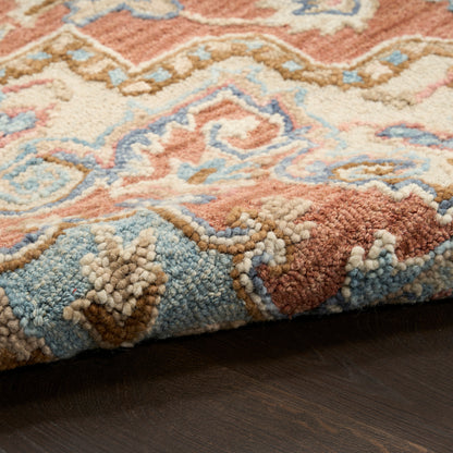 Nourison Home Maison  Rust Ivory  Traditional