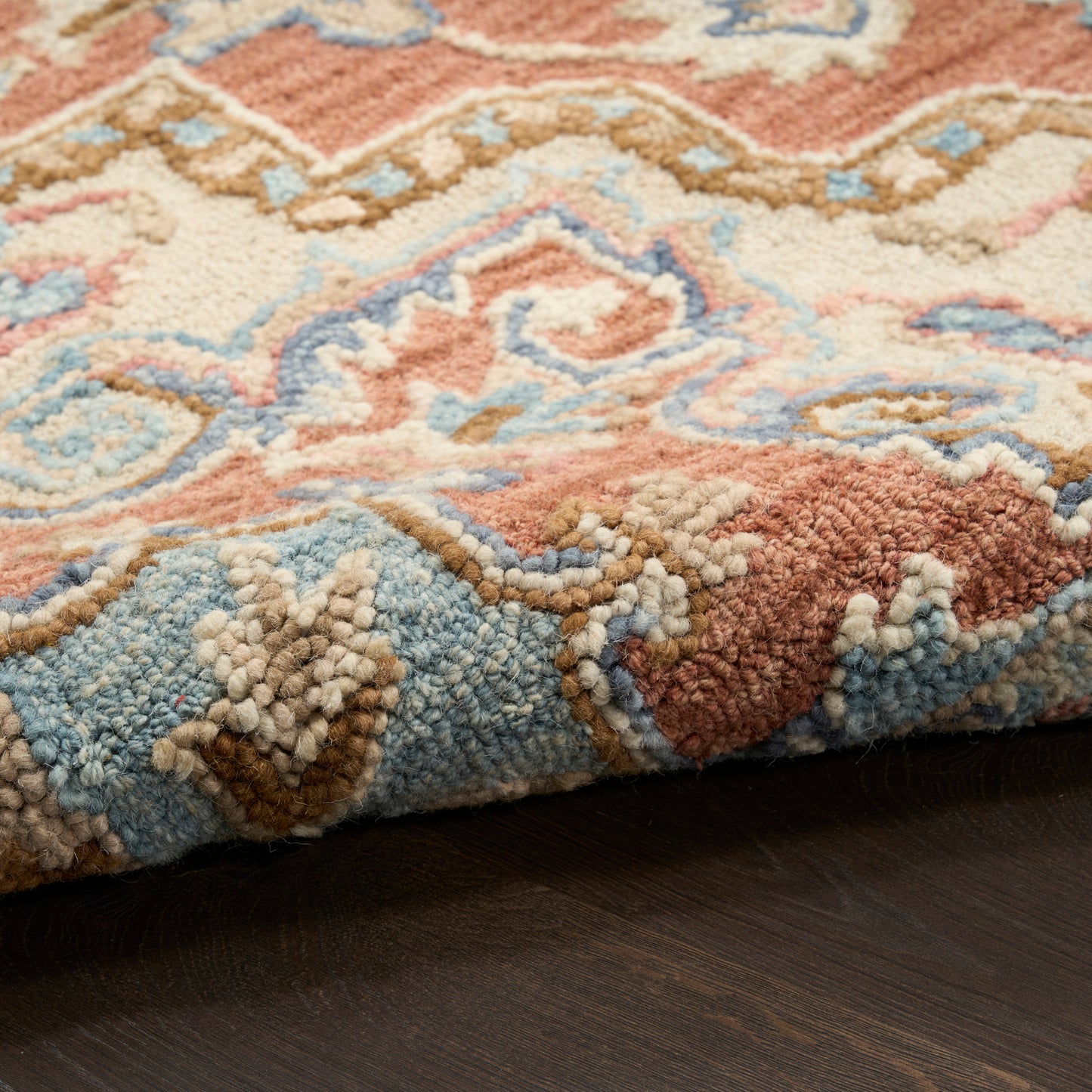 Nourison Home Maison  Rust Ivory  Traditional