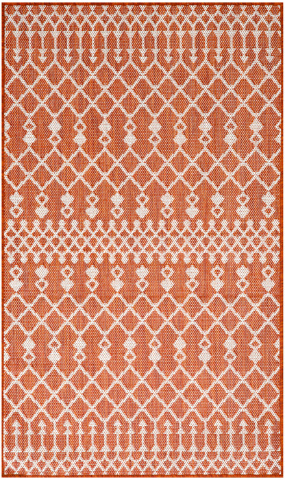 Nourison Home Positano POS02 Terracotta Contemporary Power-loomed Rug
