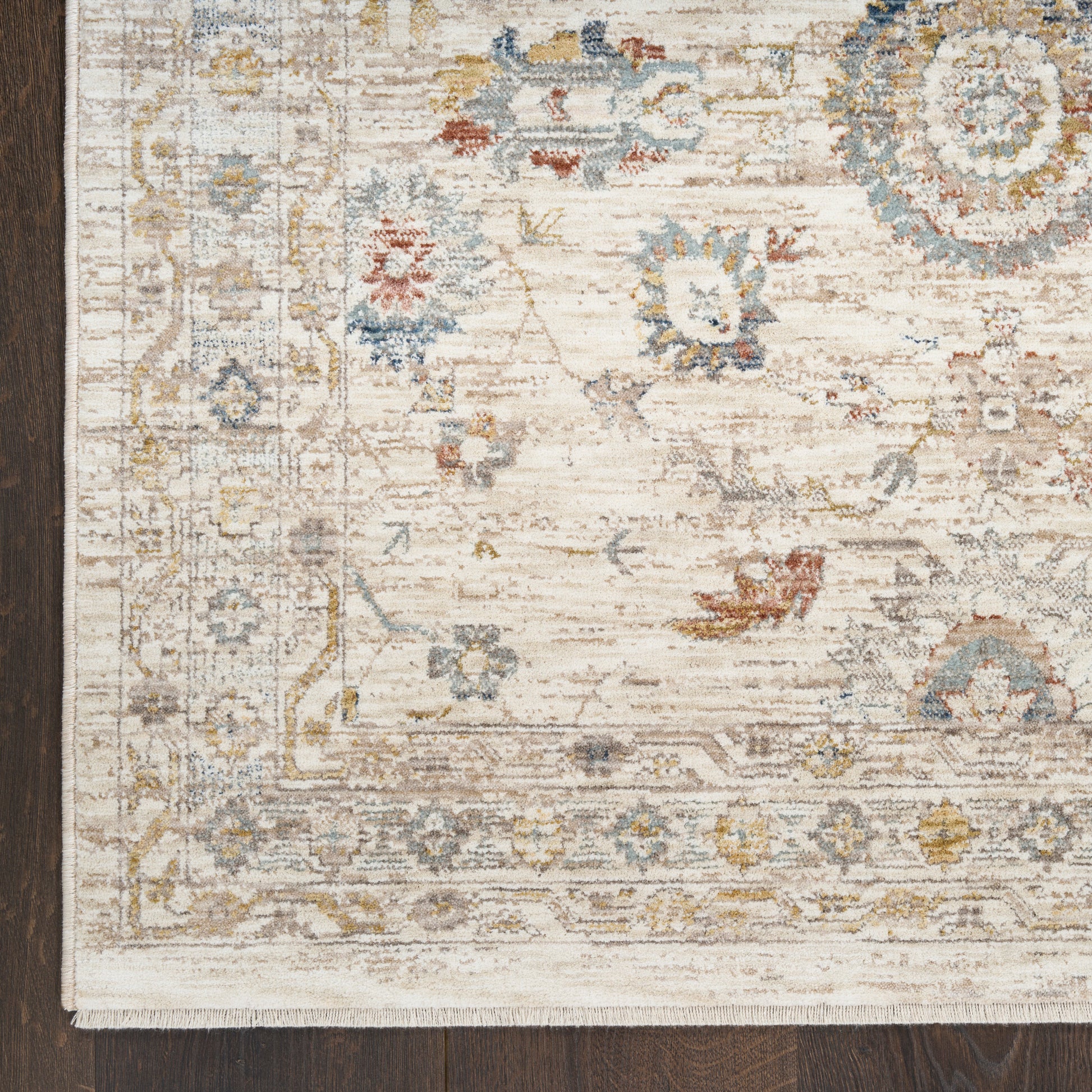Nourison Home Antique Fusion  Ivory Multicolor  Traditional