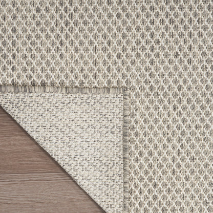Nourison Home Courtyard  Ivory Silver  Contemporary
