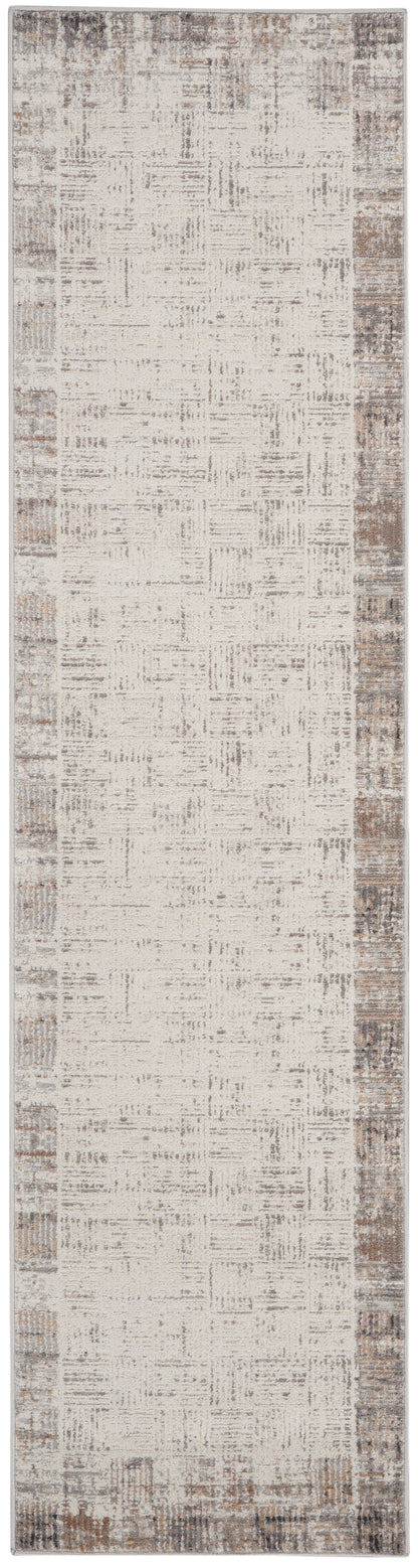 Nourison Home Elation ETN05 Ivory Grey Contemporary Power-loomed Rug