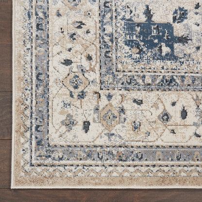 Nourison Home Malta  Beige Blue  Traditional