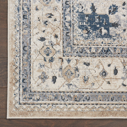 Nourison Home Malta  Beige Blue  Traditional