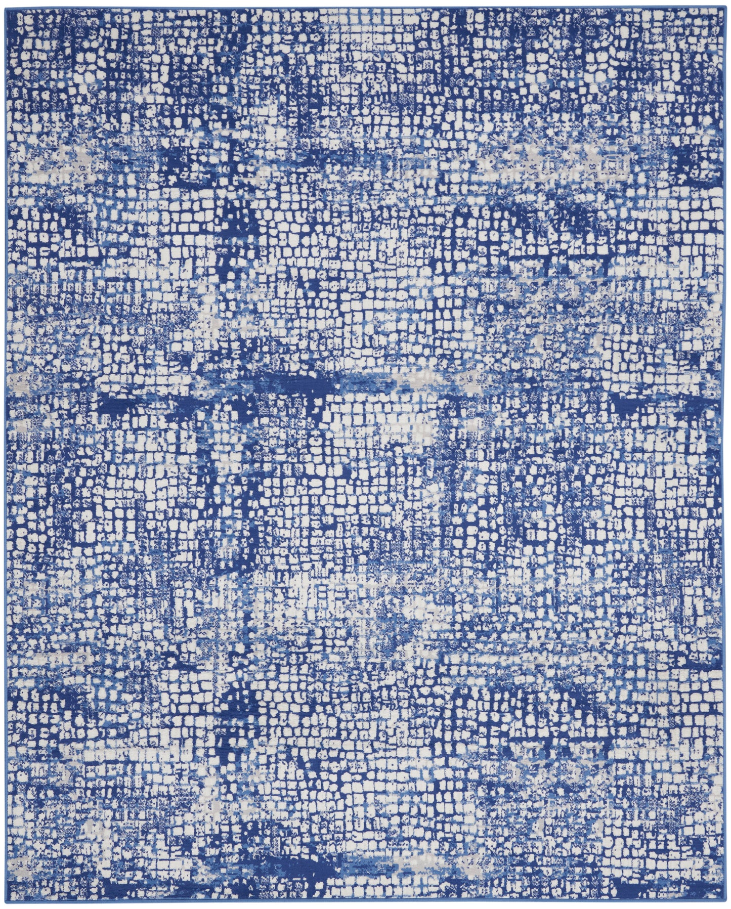 Nourison Home Whimsicle WHS07 Ivory Navy Contemporary Power-loomed Rug