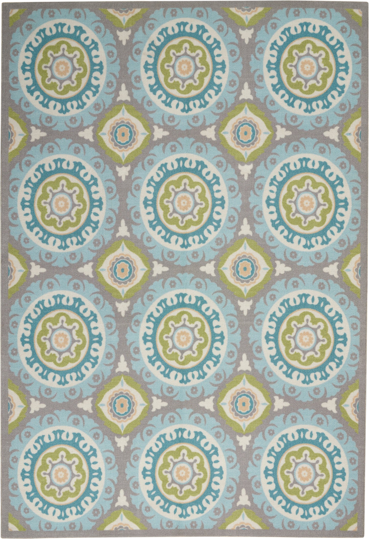 Waverly Sun N Shade SND16 Jade Contemporary Power-Loomed Rug