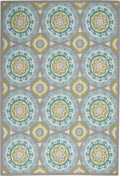 Waverly Sun N Shade SND16 Jade Contemporary Power-Loomed Rug