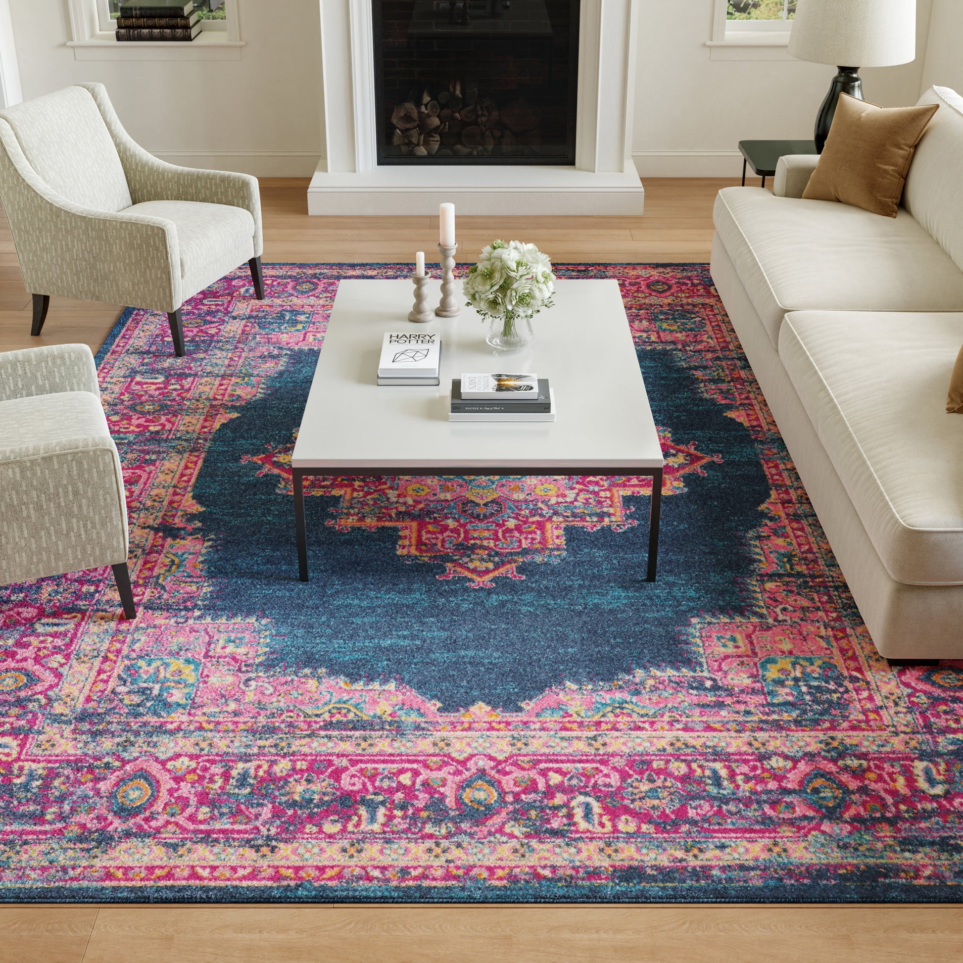 Nourison Home Passion  Blue  Transitional