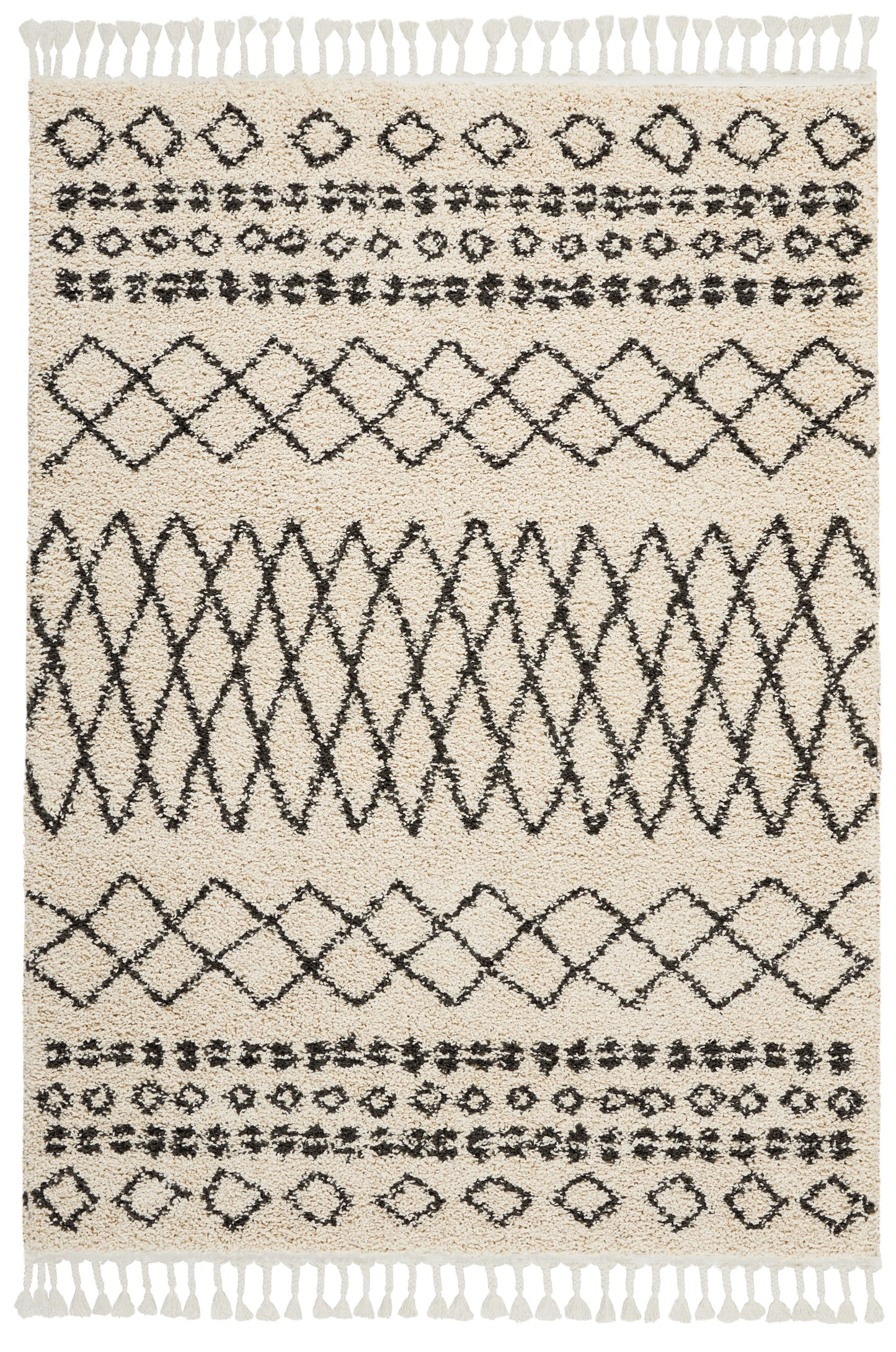Nourison Home Moroccan Shag  Cream  Transitional