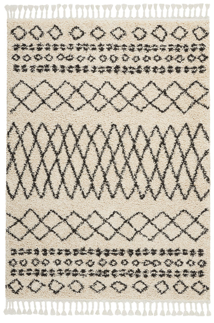 Nourison Home Moroccan Shag  Cream  Transitional