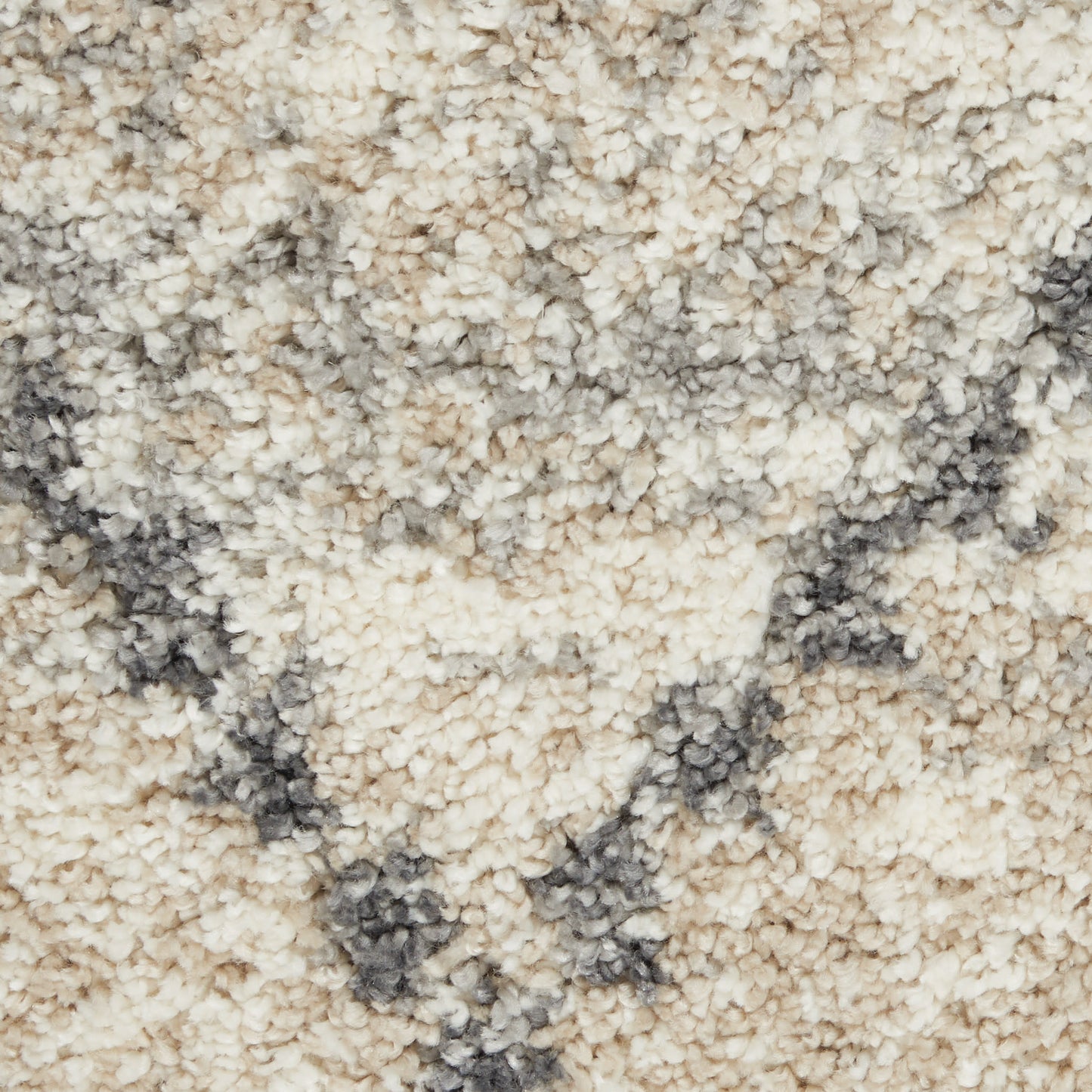 Nourison Home Oslo Shag  Ivory Grey  Contemporary