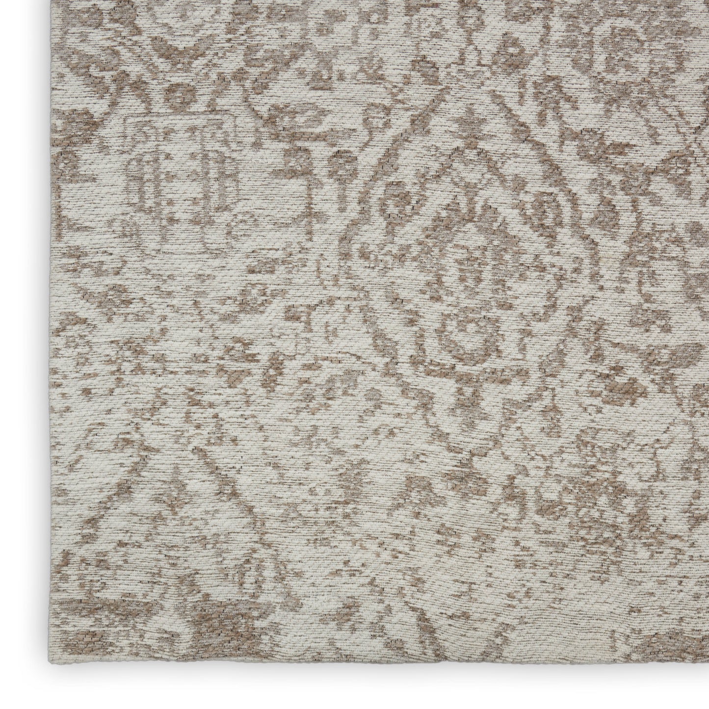 Nourison Home Damask  Ivory  Transitional