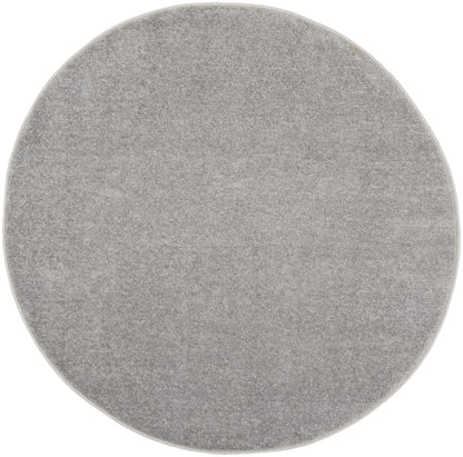 Nourison Home Nourison Essentials NRE01 Silver Grey Contemporary Power-loomed Rug