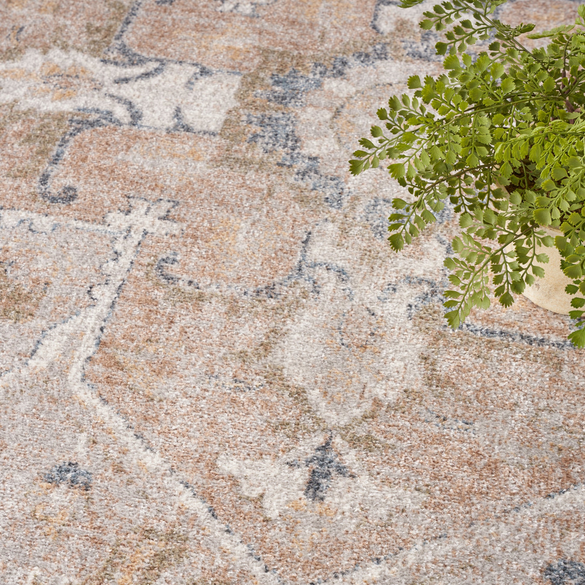 Nourison Home Astra Machine Washable  Beige  Traditional