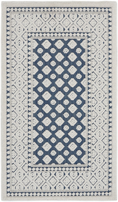 Nourison Home Key Largo KLG02 Blue Transitional Power-loomed Rugs