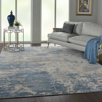 Nourison Home Rustic Textures  Grey Blue  Contemporary
