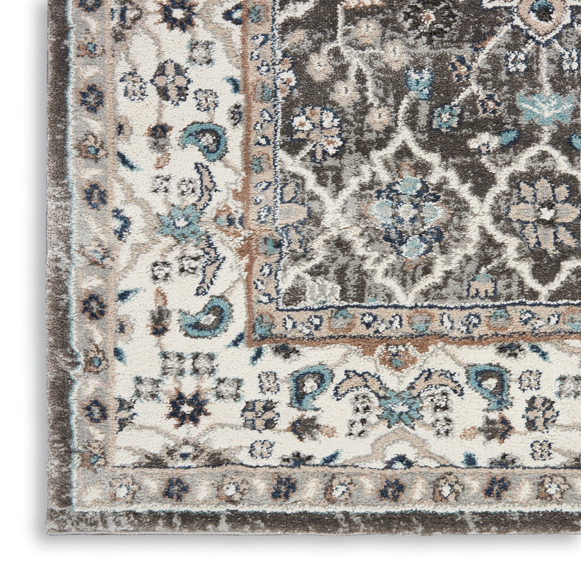 Nourison Home American Manor  Grey Ivory  Traditional