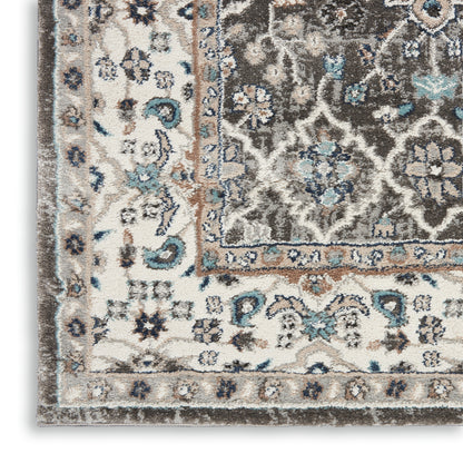 Nourison Home American Manor  Grey Ivory  Traditional