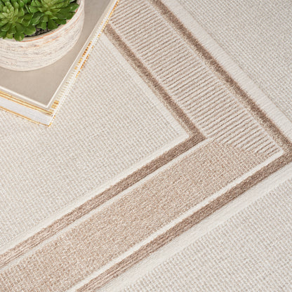 Nourison Home Glitz  Ivory Cream  Contemporary