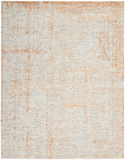 Nourison Home Luna LUN01 Blue Mocha Contemporary Hand Knotted Rug