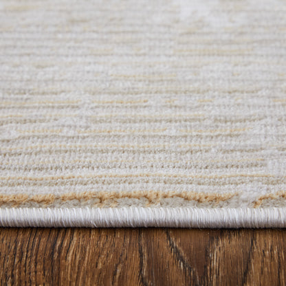 Feizy Sonora 39PLF Ivory Modern/Bohemian & Eclectic Machinemade Rug