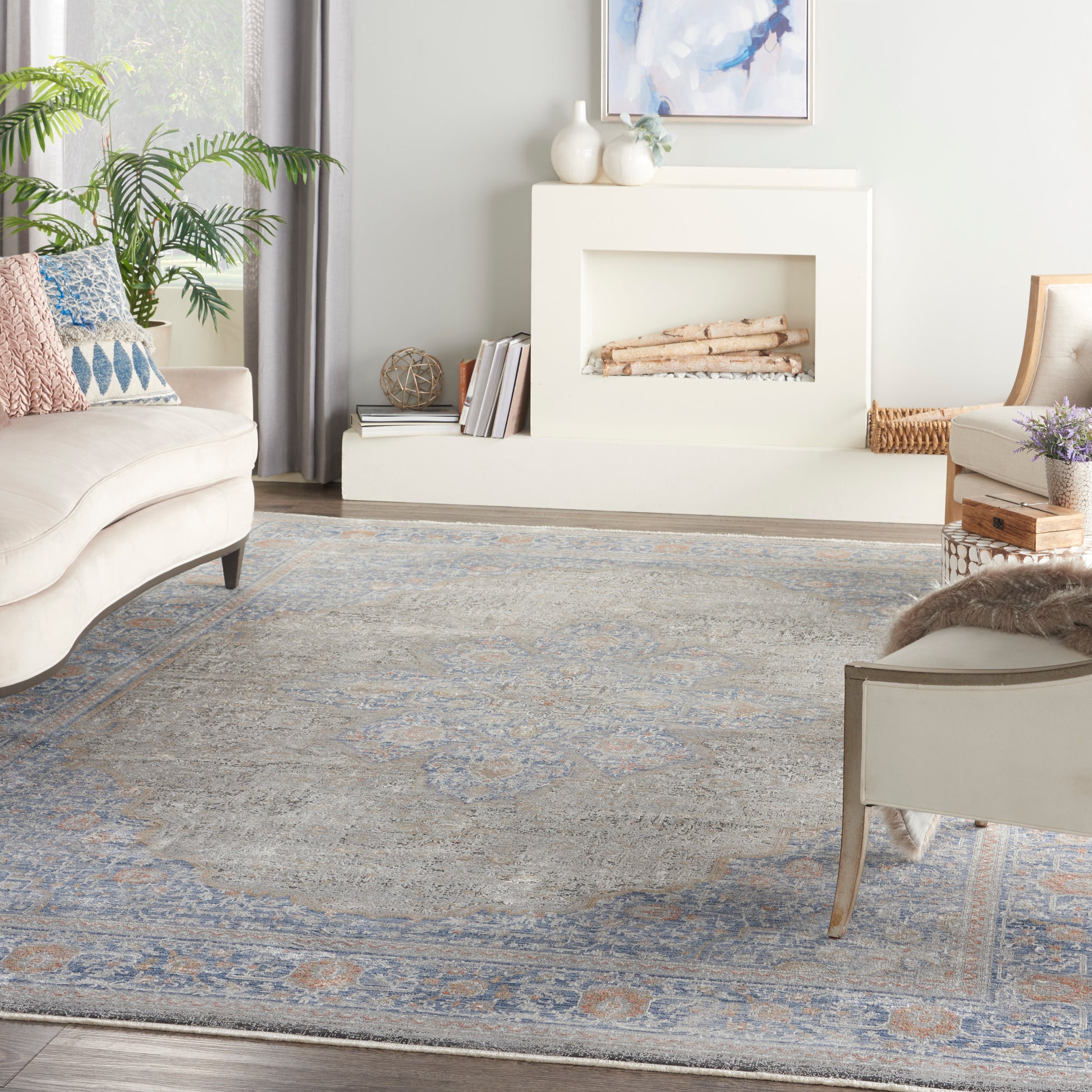 Nourison Home Starry Nights  Blue  Traditional