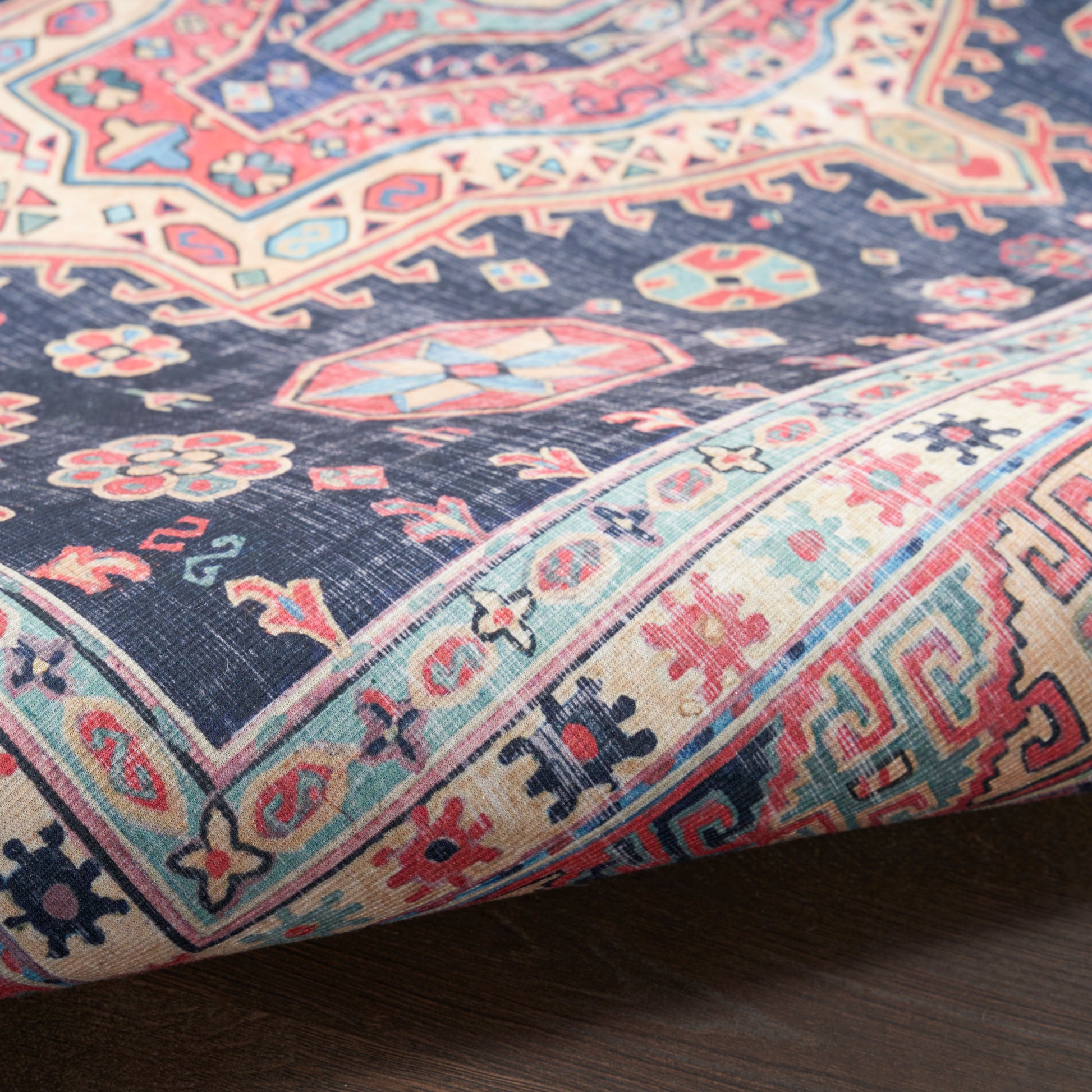 Nourison Home Vintage Home  Navy  Traditional