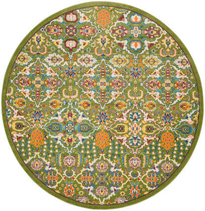 Nourison Home Allur ALR03 Sage Ivory Transitional Power-loomed Rug