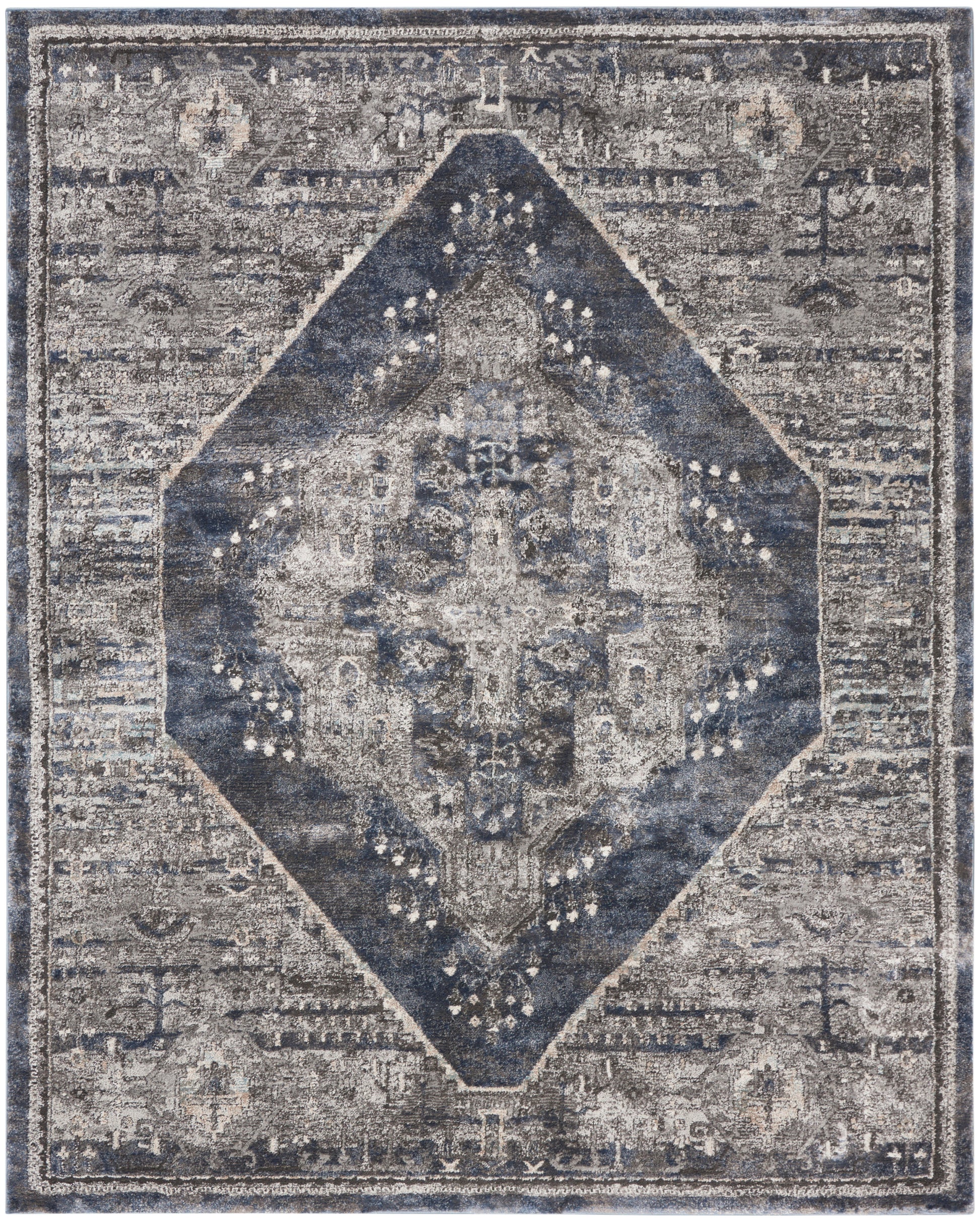 Nourison Home American Manor  Blue  Traditional