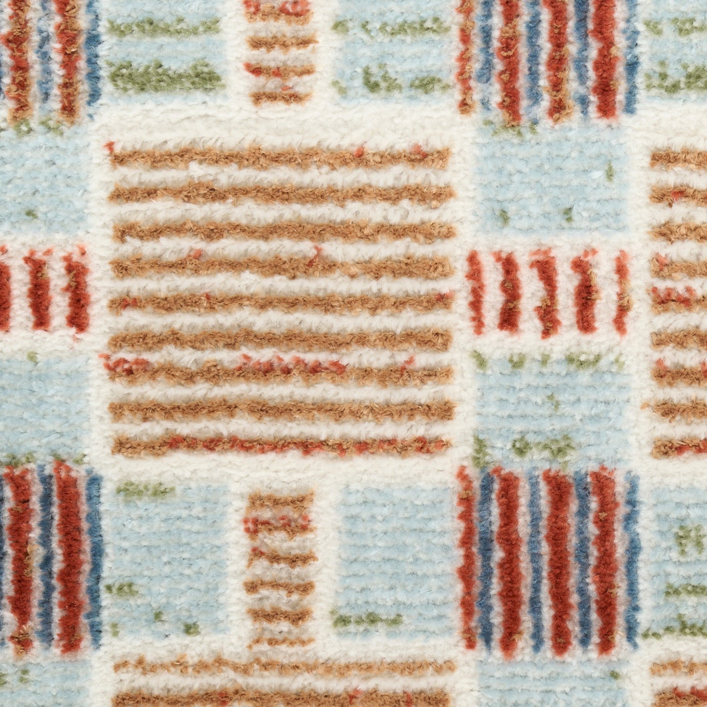 Nourison Home Nordic  Rust Multicolor  Contemporary