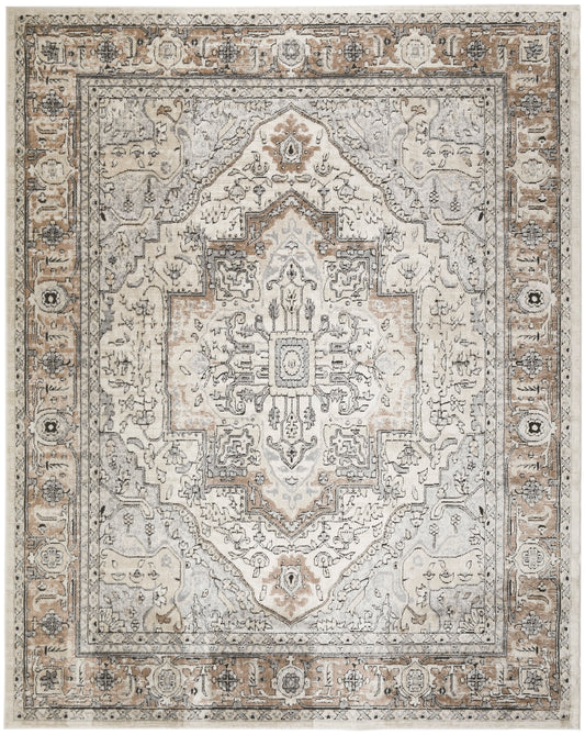 Nourison Home Quarry  Ivory Grey Taupe  Traditional