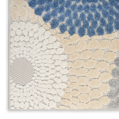 Nourison Home Aloha  Blue Grey  Contemporary