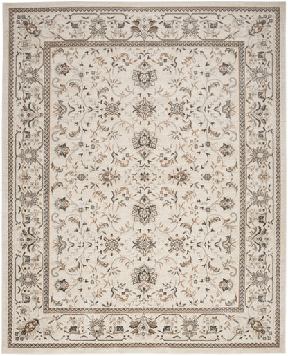 Nourison Home Serenity Home SRH02 Ivory Mocha Traditional Loom-woven Rug