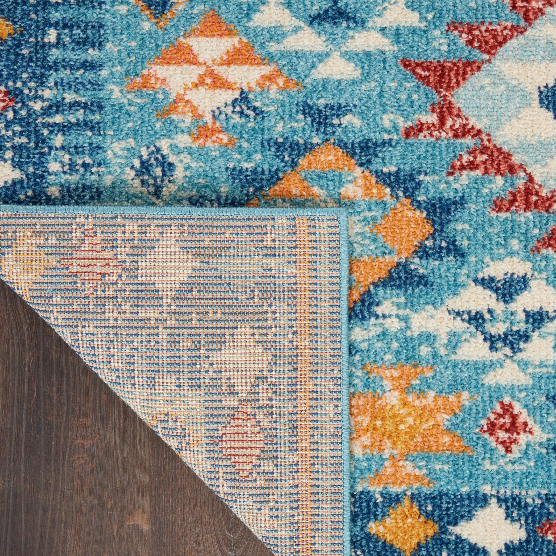 Nourison Home Passion  Blue Multicolor  Transitional