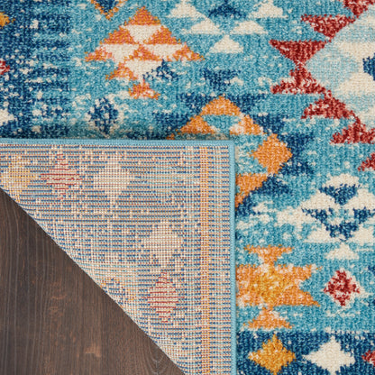 Nourison Home Passion  Blue Multicolor  Transitional
