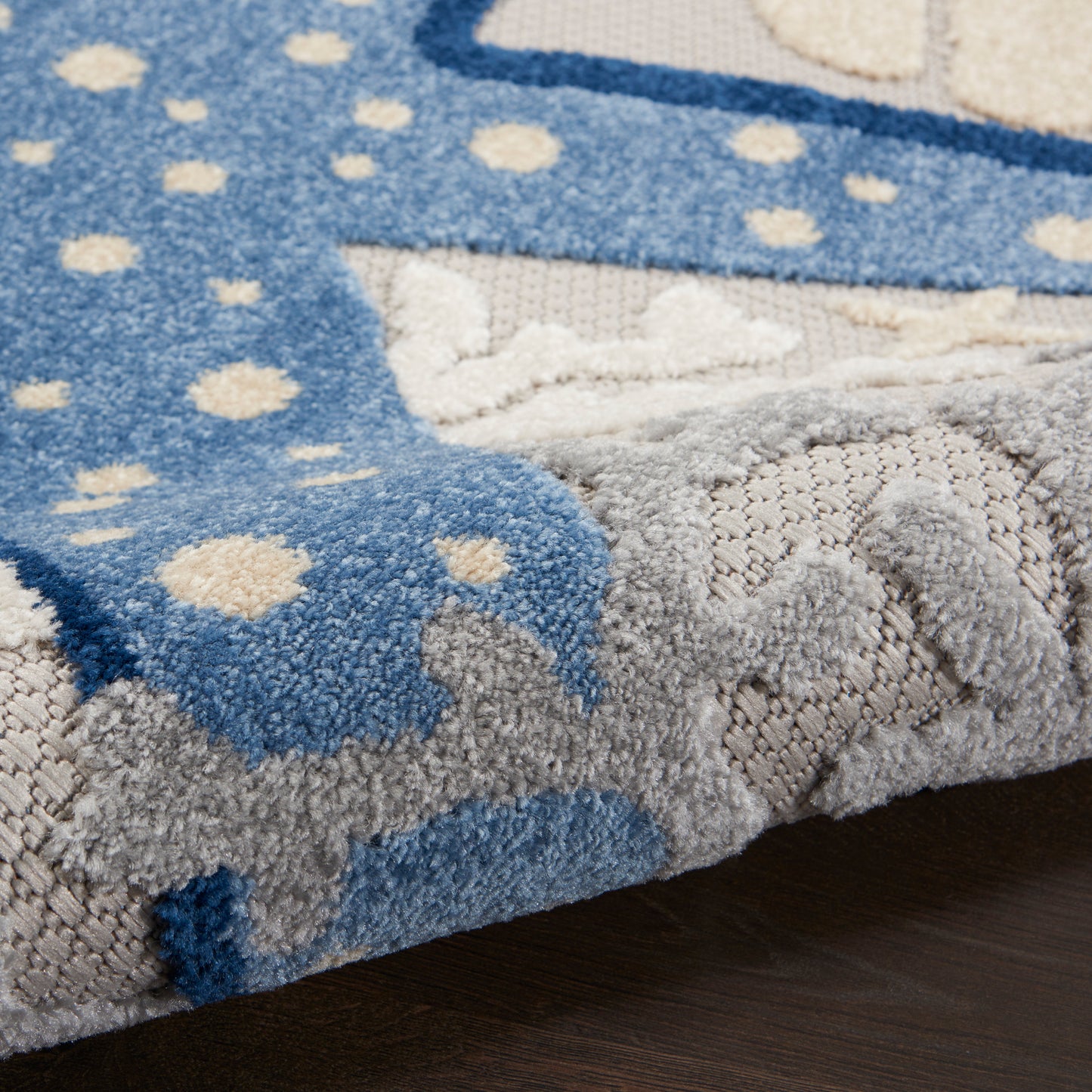 Nourison Home Aloha  Blue Grey  Contemporary