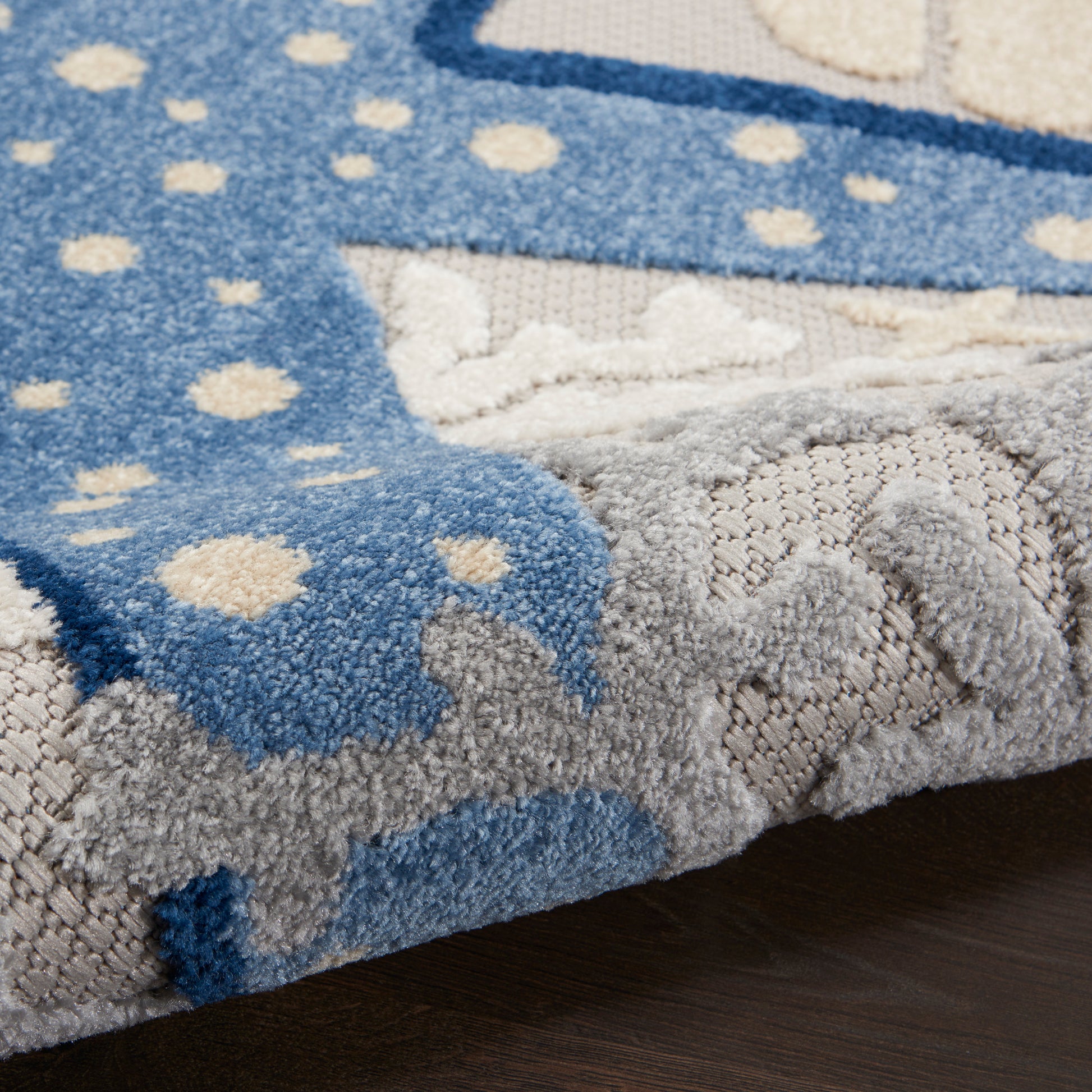 Nourison Home Aloha  Blue Grey  Contemporary