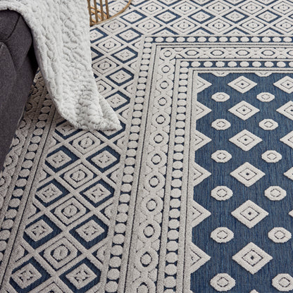 Nourison Home Key Largo  Blue  Transitional