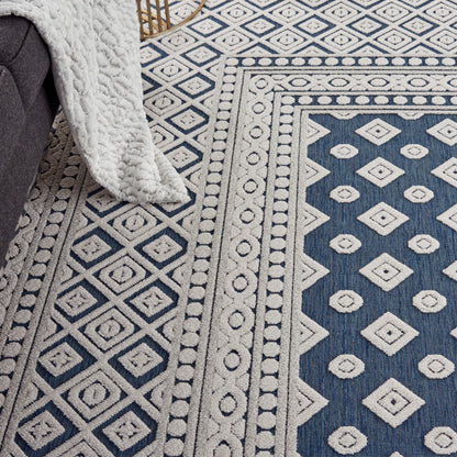 Nourison Home Key Largo  Blue  Transitional