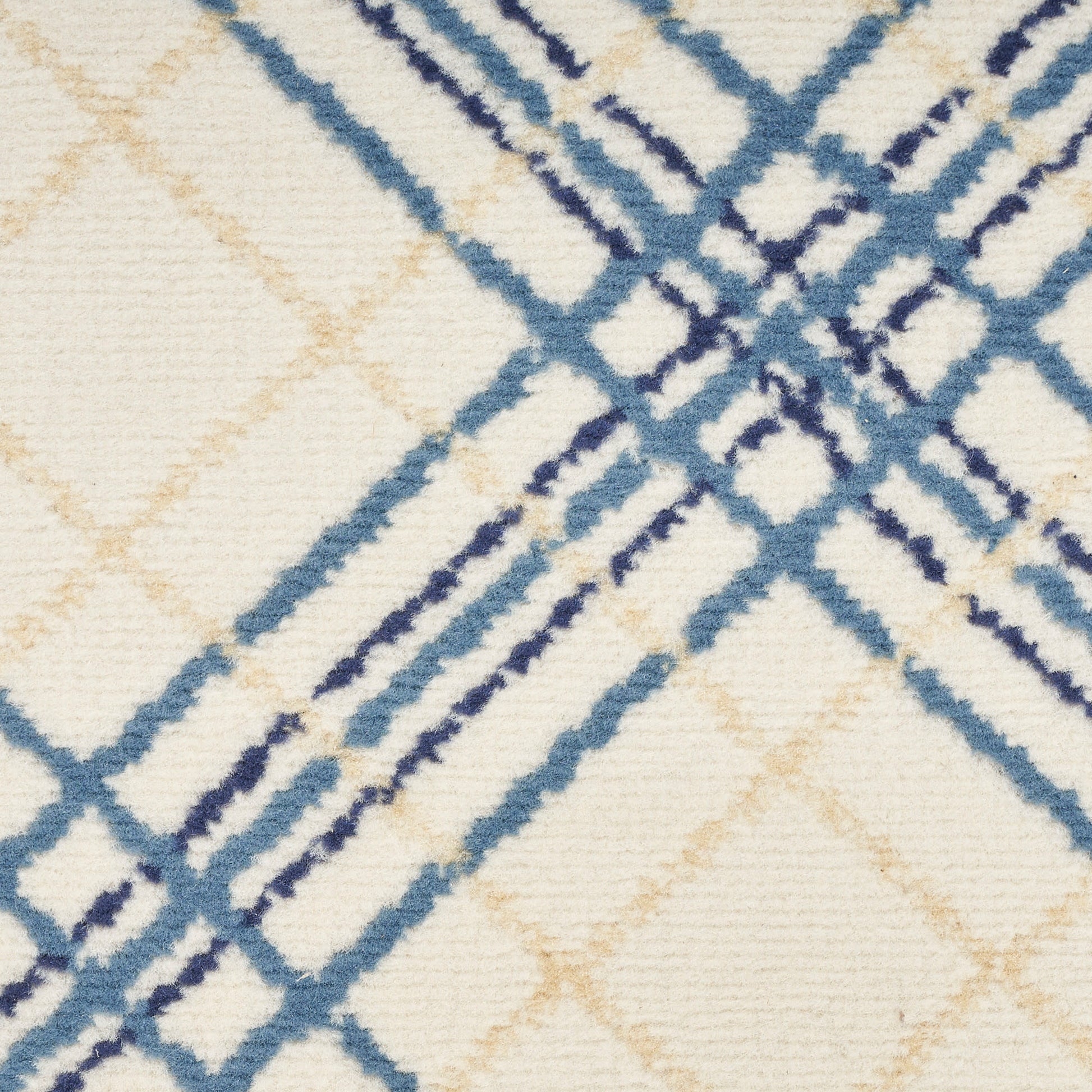 Nourison Home Jubilant  Ivory Navy  Contemporary