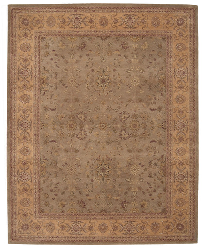 Nourison Home Heritage Hall HE02 Green Traditional Tufted Rug