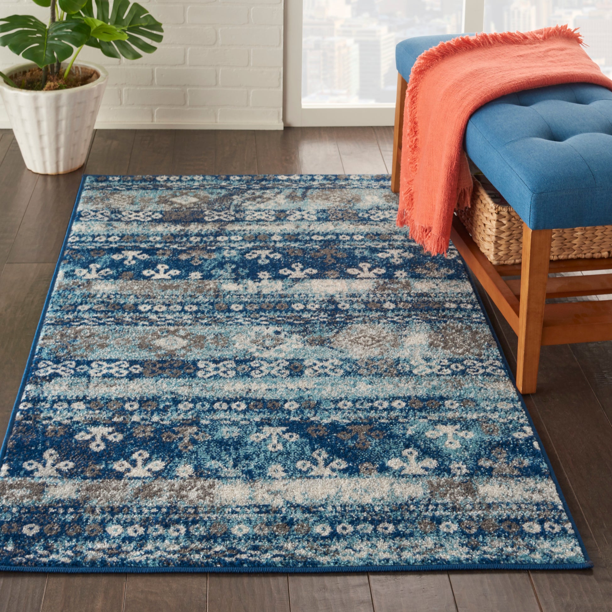 Nourison Home Persian Vintage  Ivory Blue  