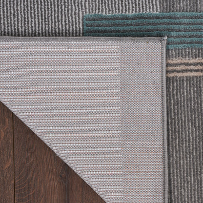 Nourison Home Thalia  Grey Multicolor  Contemporary