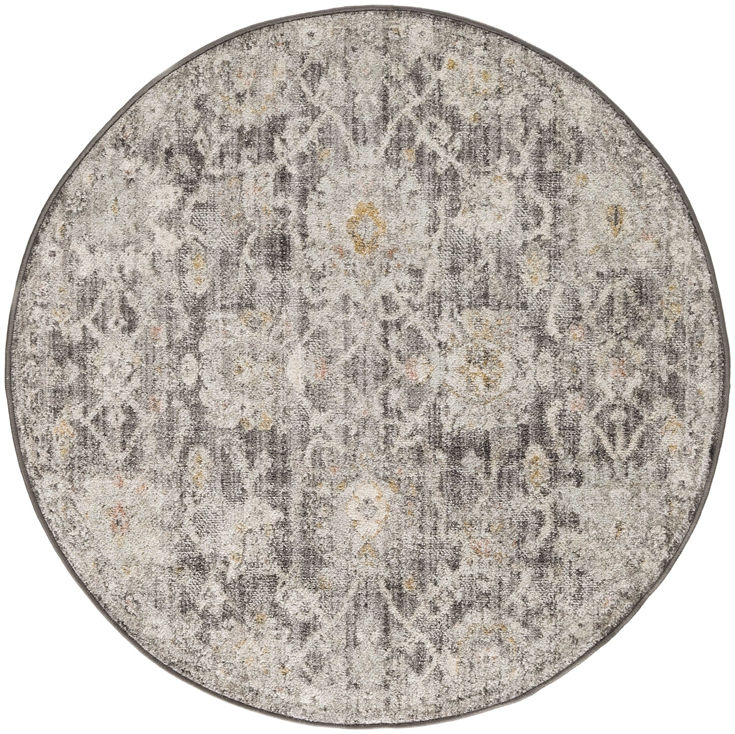 Nourison Home Oushak Home OUS01 Charcoal Traditional Loom-woven Rug