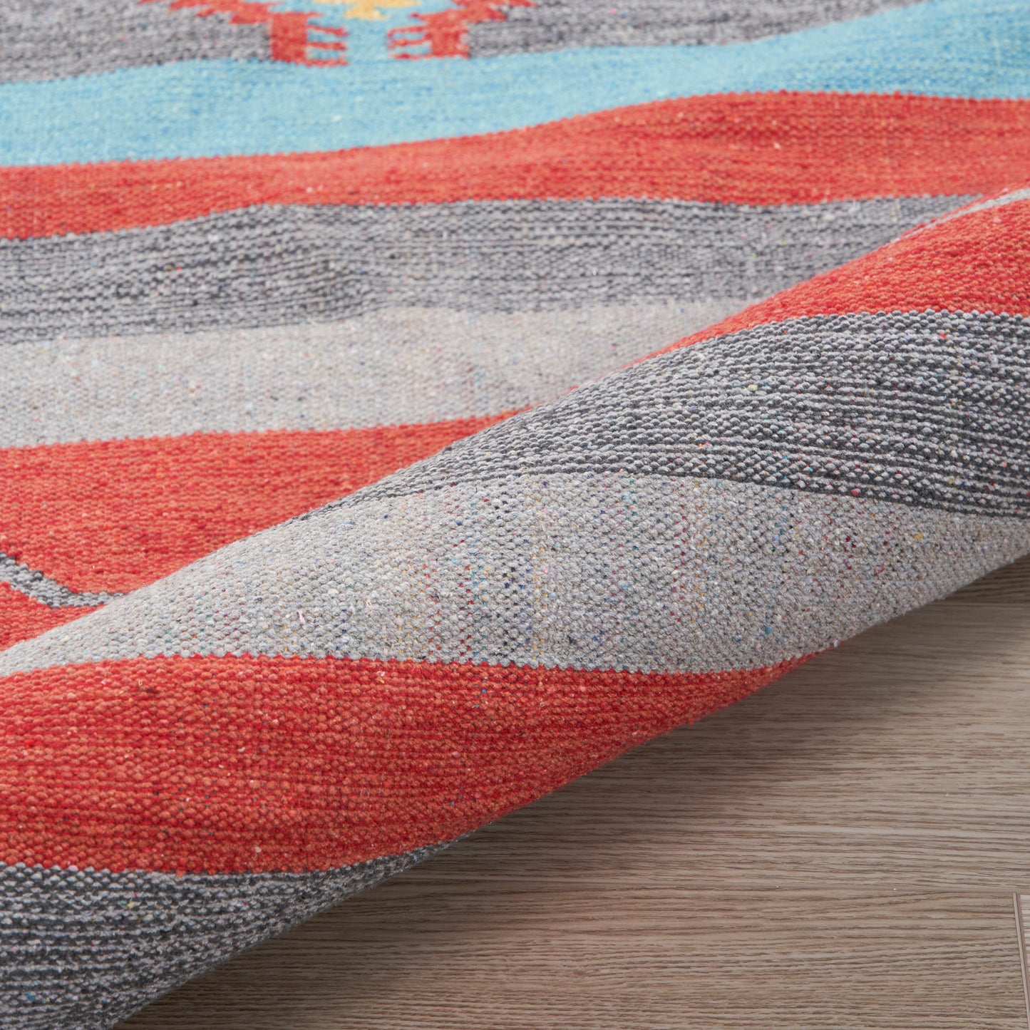 Nourison Home Baja  Grey Red  Transitional