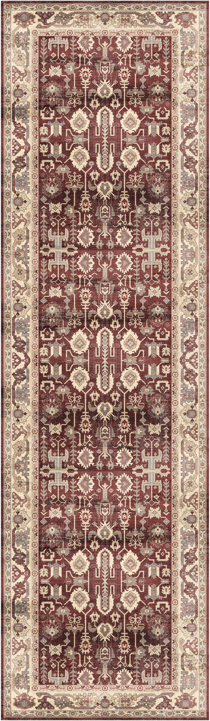 Nourison Home Vintage Home VNH02 Red Traditional Machine Woven Rug