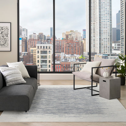 DKNY Grand Street  Ivory Blue  Contemporary