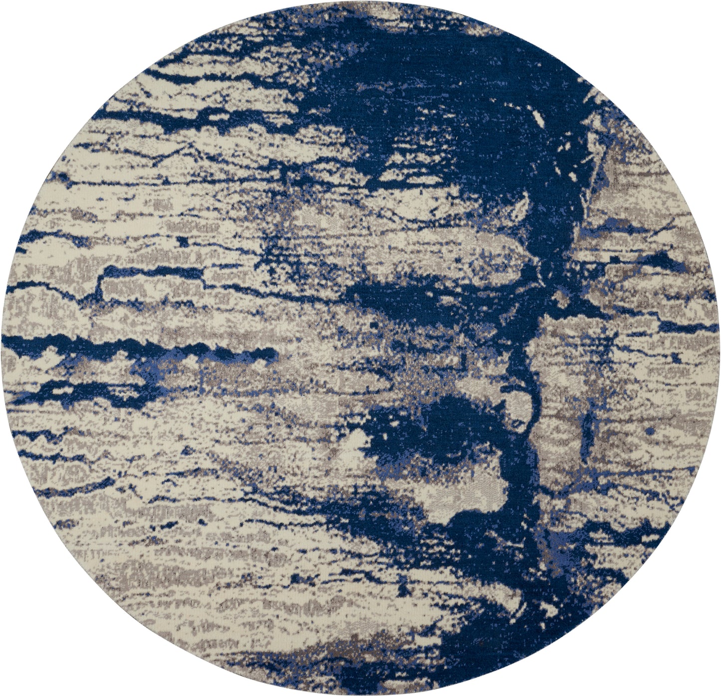 Nourison Home Twilight TWI29 Ivory Blue Contemporary Power-loomed Rug